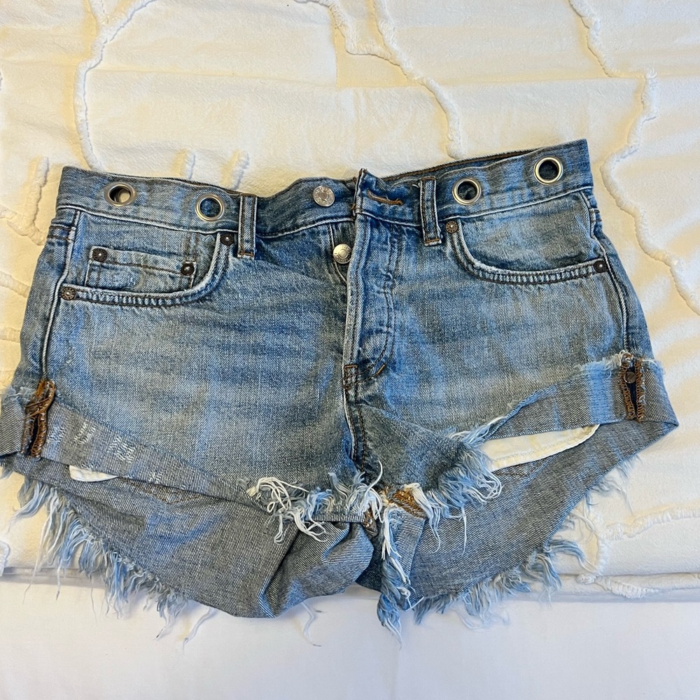 Free People Jean Shorts